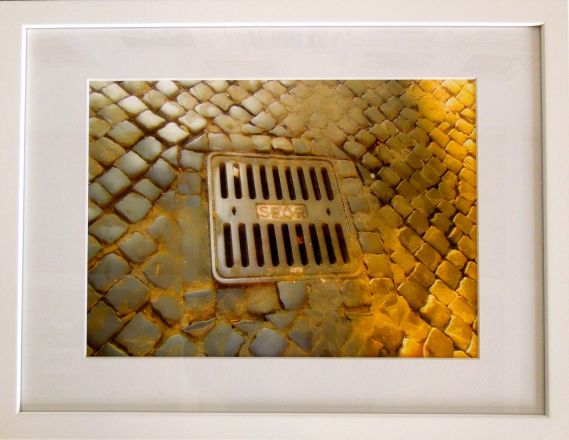 Fragments - 2013<br /><br /><h6>Rome: Drain</h6>  Artistâ€™s photographic print on Somerset Velvet 2/5 <br /> 400mm x 300mm H <br /><br /><br /><br /><br /><br /><br /><h7>For sale</h7>